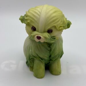VTG 2004 Home Grown Enesco Green Cabbage Dog Figure Anthropomorphic 4002362 READ